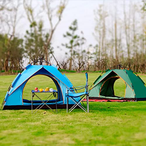 Carpa de camping portátil impermeable azul para 2 personas miniatura 2