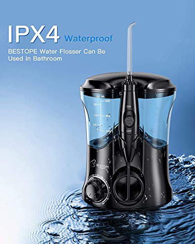 image for BESTOPE Water Dental Flosser Oral Irrigator for Teeth Braces Electric 