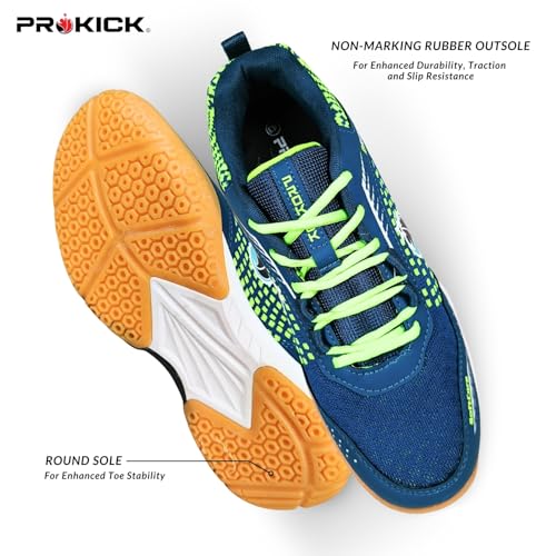 Image of Prokick Drift01 Badminton Shoes Shuttle Non Marking Shoes for Badminton Anti Skid Breathable Badminton Shoes for Men Ideal for Badminton, Squash, Volleyball, Pickleball