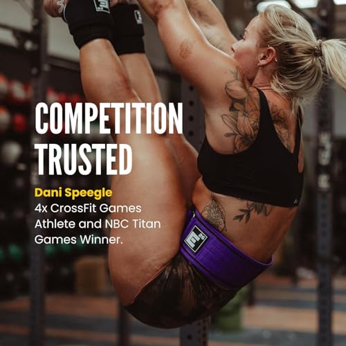 Image of Element 26 Self-Locking Weight Lifting Belt | Premium Weightlifting Belt for Serious Crossfit, Weight Lifting, and Olympic Lifting Athletes (Extra Small, Purple)