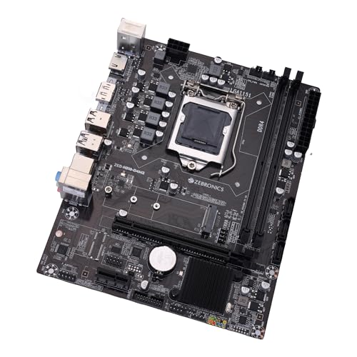 Image of ZEBRONICS H310 D4M2 Micro-ATX Motherboard for LGA 1151 Socket, Supports Intel 8th & 9th Generation Processors, NVMe M.2 Slot, 5.1 Audio, DDR4 2666 MHz, Ports (RJ45 | SATA | USB 3.0 | HDMI | DP)