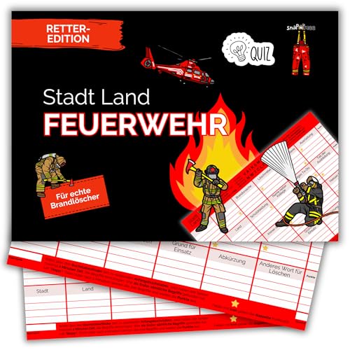 Stadt Land Feuerwehr by snaPmee - Geschenk für Feuerwehrmann &...