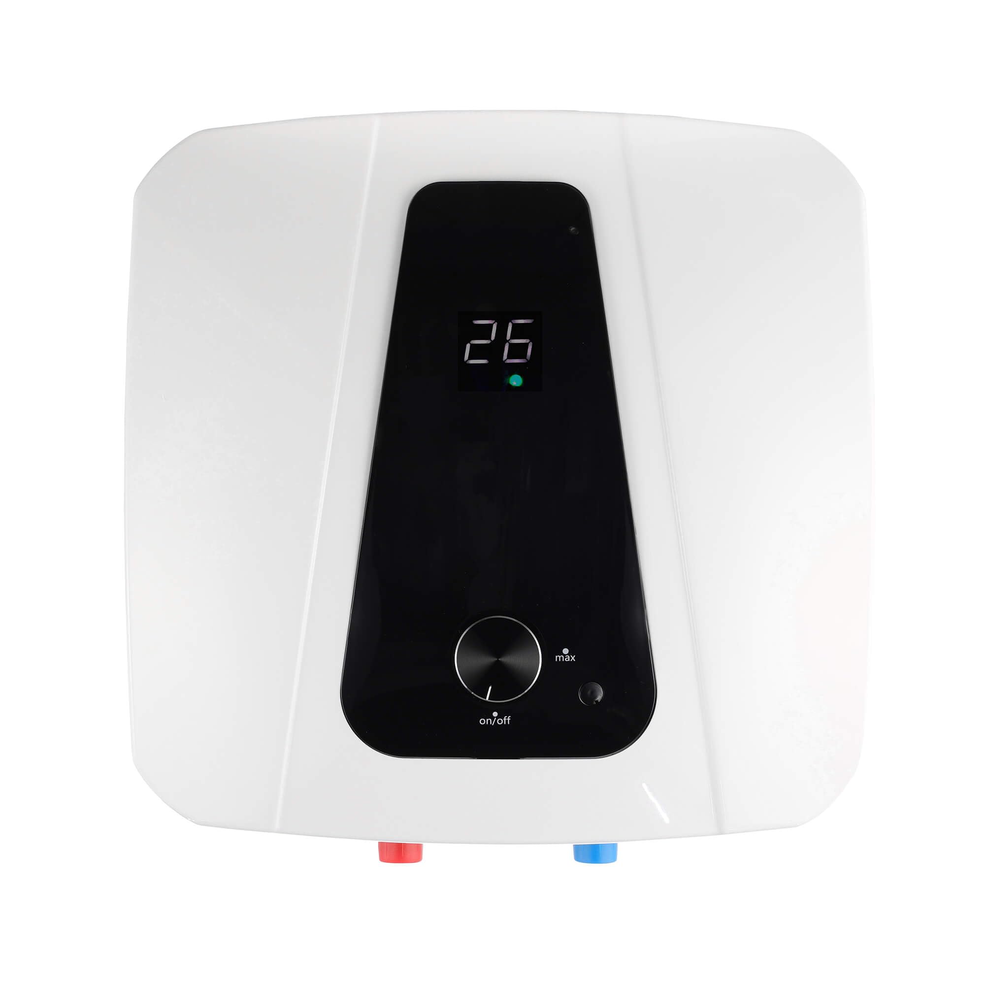 SIGO - Scaldacqua istantaneo 230 V, boiler elettronico compatto, ufficio, officina, casa vacanze, negozio, locali di servizio - Attacco inferiore, 10 l - 2000 W - FLORYDA Bianco