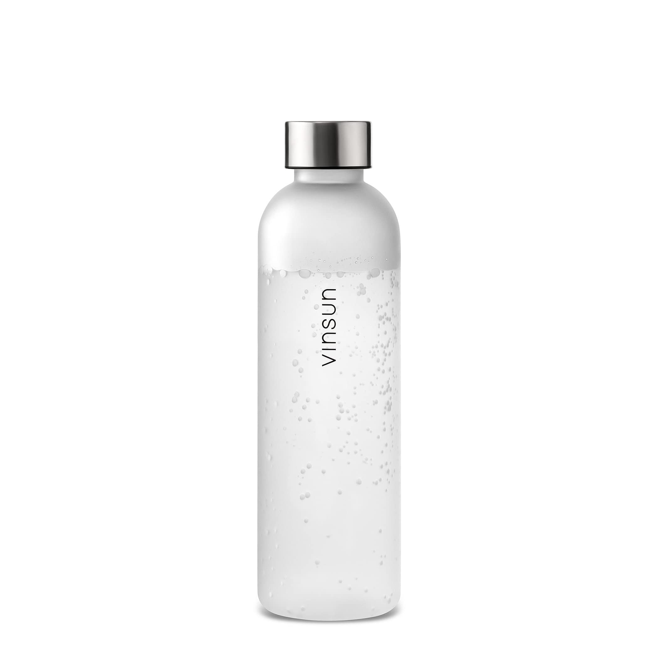 VINSUN Trinkflasche 650ml, 1000ml, 1500ml - auslaufsicher, Kohlensäure geeignet, BPA frei, Tritan - Leichte Wasser Flasche für Sport, Outdoor, Schule, Fahrrad, Büro