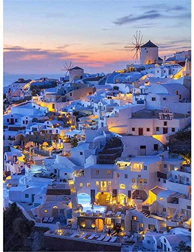 Puzle de 4000 Piezas para Adultos, puzle de 4000 Piezas para Adultos,Santorini Juego de Rompecabezas de 4000 Piezas, puzle de Regalo para decoración de Pared 147x105cm Cover