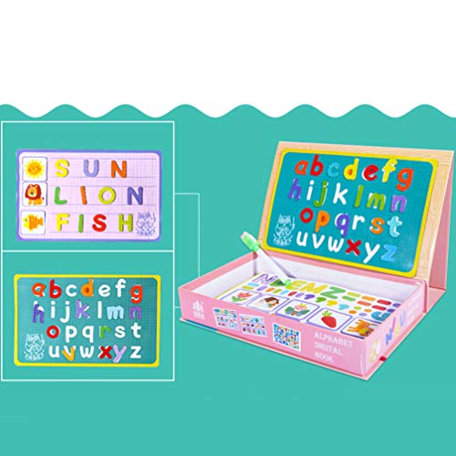 Toyvian Brinquedos Educativos MagnÃ©ticos Alfabeto MagnÃ©tico Letras Blocos Palavras Ortografia Brin
