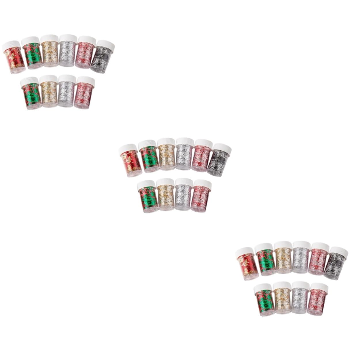 Beaupretty 3 Set Adesivi Per Unghie Colorata Decorazioni Nail Art Per Manicure Adesivi Portatili Per Notturna 10 Pezzi * 3