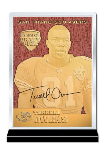 Amazon.com: Terrell Owens 1996 Draft Pick Feel The Game Gold Card