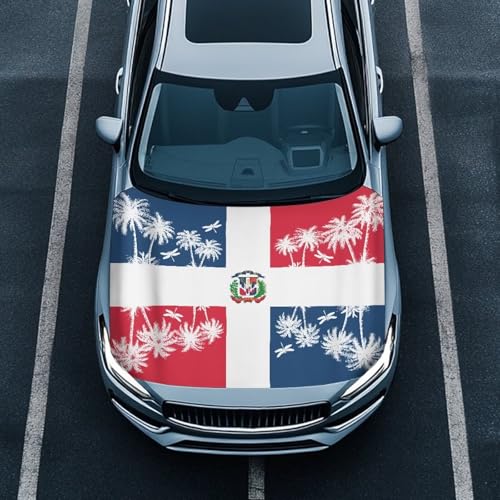 Image of Dominican Hood Cover for Truck Stretchable Engine Cover Can be Washed Hood Wraps Universal for Cars