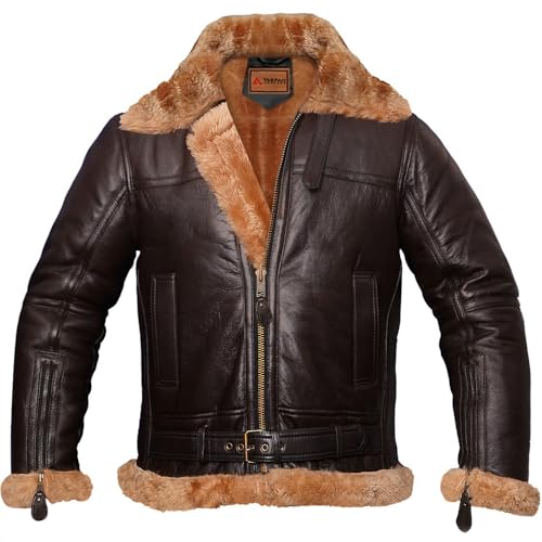 B3 Bomber Jacket B3 Bomber Jacket Real Shearling Men RAF Bomber Ginger Mens Aviator Jacket3
