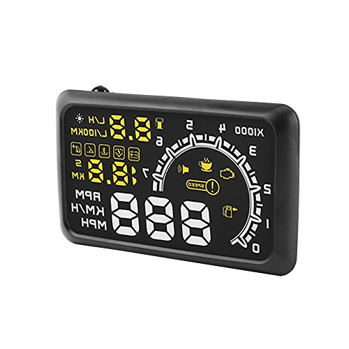 Pantalla HUD para auto 5.5'' con interfaz OBDII y diagnóstico miniatura 3