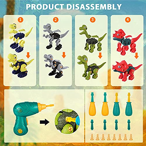 image for 2NLF Dinosaur Toys for Kids 3-5, Take Apart Dinosaur Toys, Learning Ed