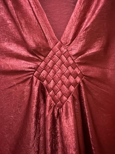 Image of RanRui Caftans for Women Solid Color Chiffon Plus Size Kaftan Dresses Beach Cover Up V Neck Batwing Sleeve Caftans Loungewear