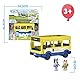 Bluey School Bus, Bus für den Cole 2 Figuren mit Bingo-Charakteren aus der Zeichentrickserie, Schild mit Drehstrecke, Jungen und Mädchen ab 3 Jahren, Berühmt (BLY39010)