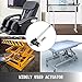 Happybuy 16 Inch Stroke Electric Actuators DC 12V with Mounting Bracket Heavy Duty 6000N/1320LB Actuators for Recliner TV Table Lift Massage Bed Electric Sofa