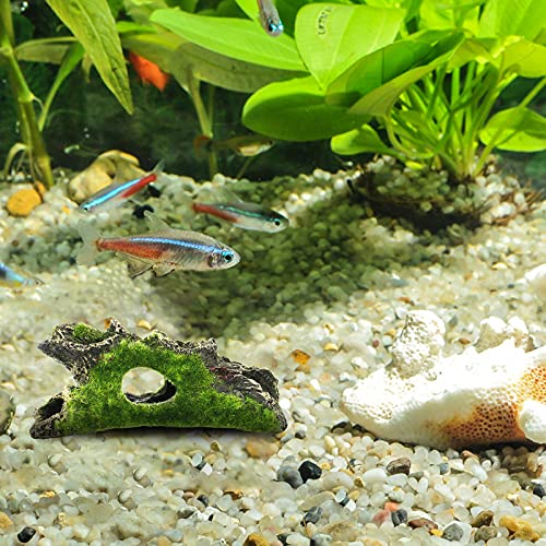 Tronco Artificiale per Acquario, 2Pz Troncos Decorazione dell'acquario per Nascondere Pesce e Gamberetti, Decorazioni dell'albero dell'acquario Usa la Forma della Grotta e Tronco Artificiale in Resina - Image 3