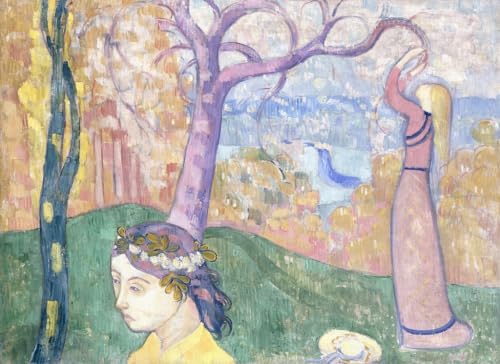 Cuadro sobre lienzo para paredes vacías, lámina Emile Bernard Madeleine de 60x90cm
