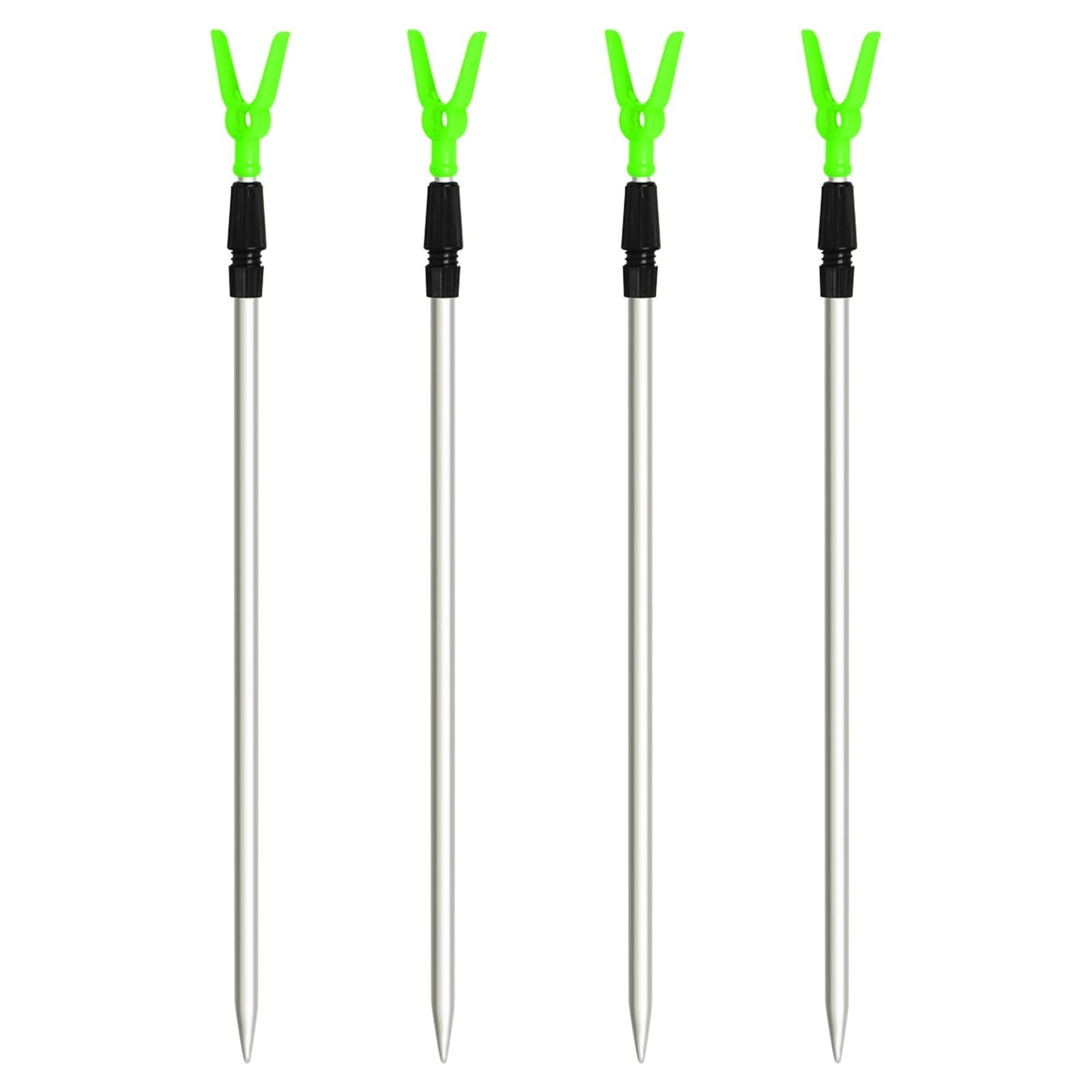 XCTDSVAH Rod Rests Fishing 4/8pcs Adjustable Fishing Stand Telescopic Bankstick Extending Bracket Rod Accessories(4pcs)