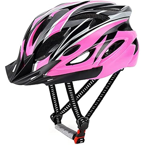 DesignSter Lightweight Helmet Road Bike Cycle Helmet Mens Women for Bike Riding Safety Adult(Fits Head Sizes 56-60cm) (Pink) Cover