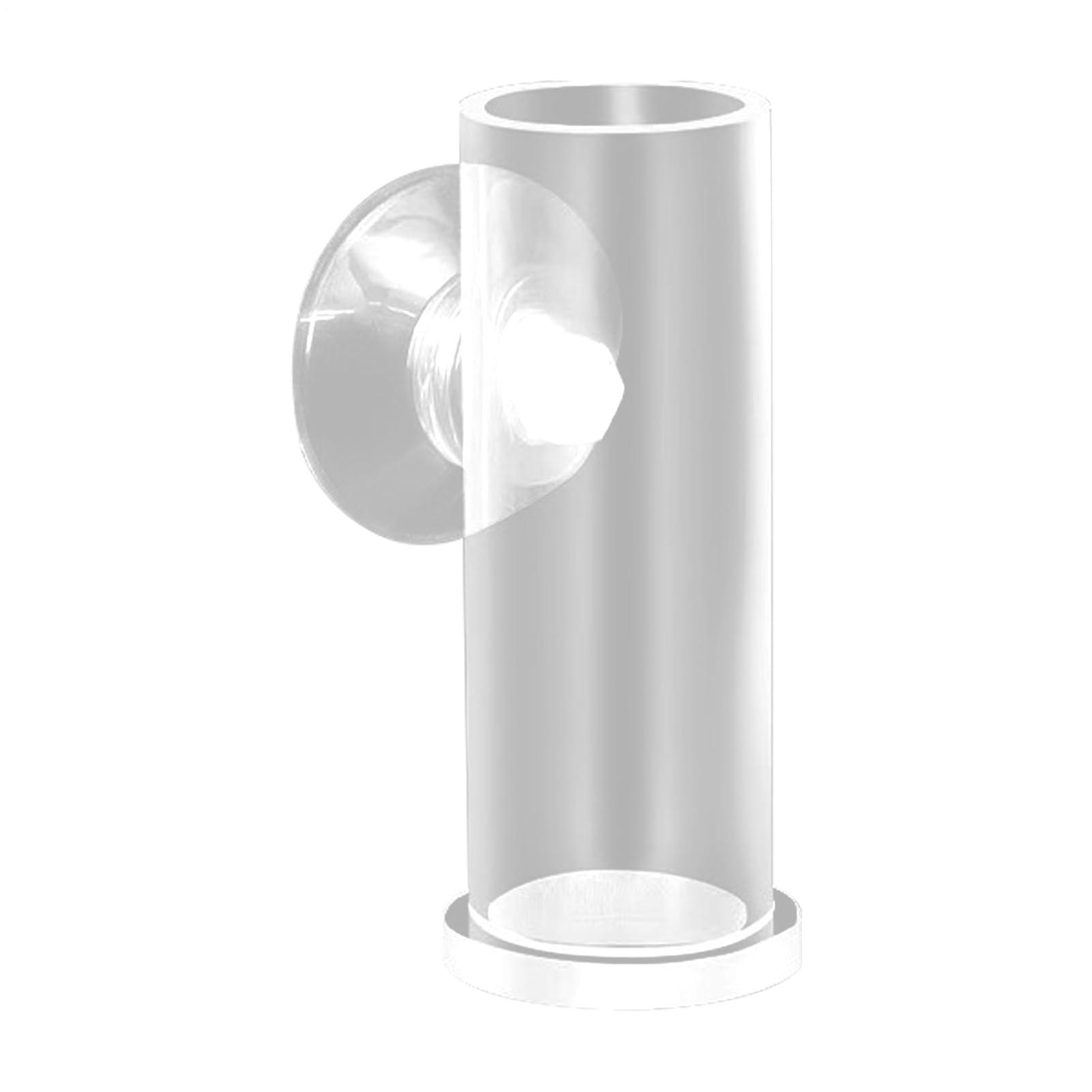 Acrylic Fish Food Feeder, Compact Sturdy Smooth Cylindrical Treat Dispenser Tube, 2.76x0.98x0.98 inches Portable Convenient Aquarium Feeding Tool for Large and Small Fish Tanks