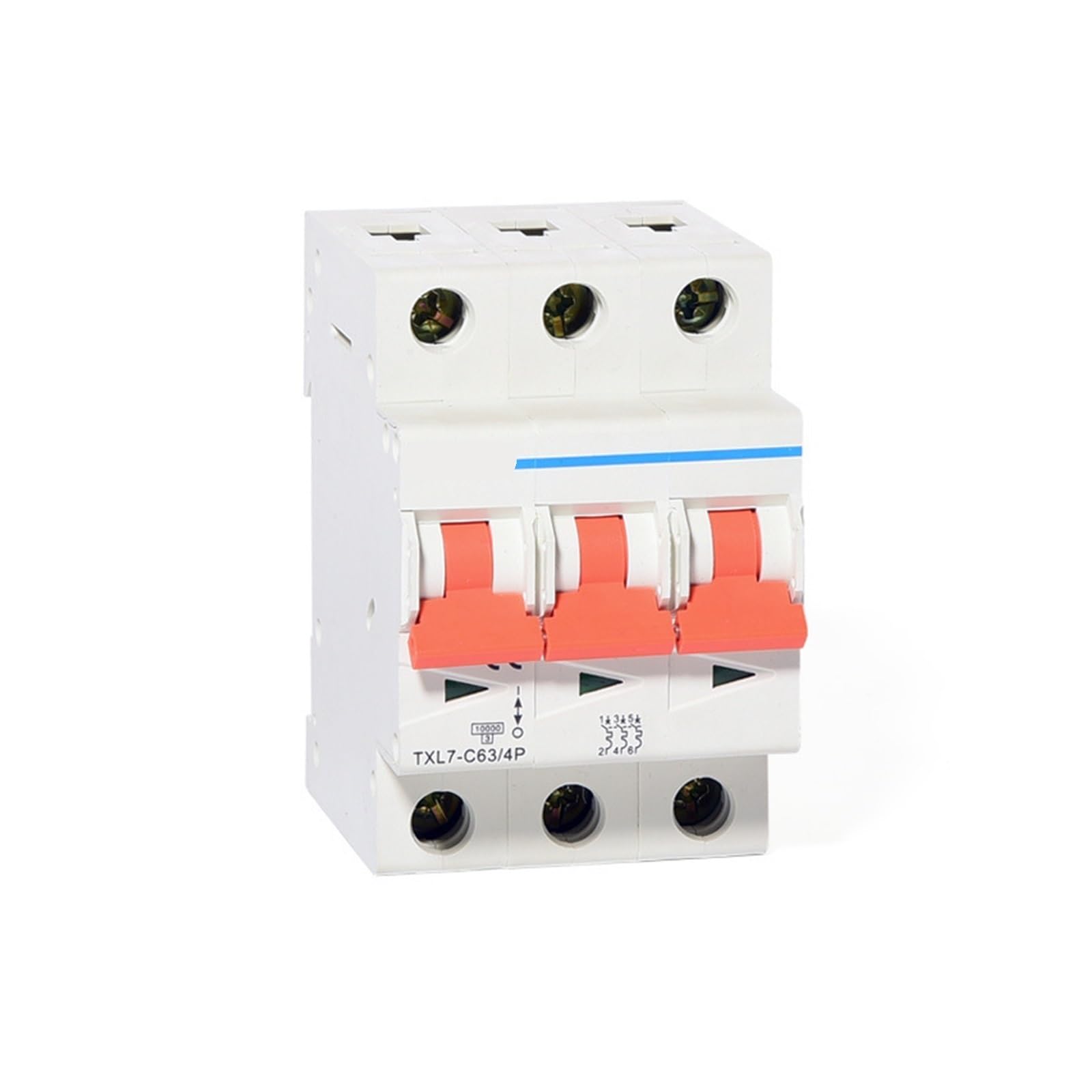 Miniaturowy wyłącznik automatyczny 10KA Zdolność wyłączania, przeciążenia, zabezpieczenie przed zwarciem typu otwartego L7 (3P 6A)