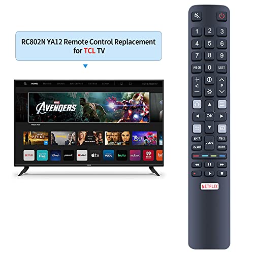 TCNOUMT Replacement TCL ARC802N RC802N YUI1TV Remote Control for TCL Thomson 4K LCD LED Smart TV RC802N YA12 32DS520 40S6000FS 49DP600 49S6000FS 50DP600 F43S5916 H32S5916 - Image 2