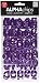 me & my BIG ideas Alpha Chips Designer Chipboard Letter Stickers, Cheri Alphabet Lavender, Foil