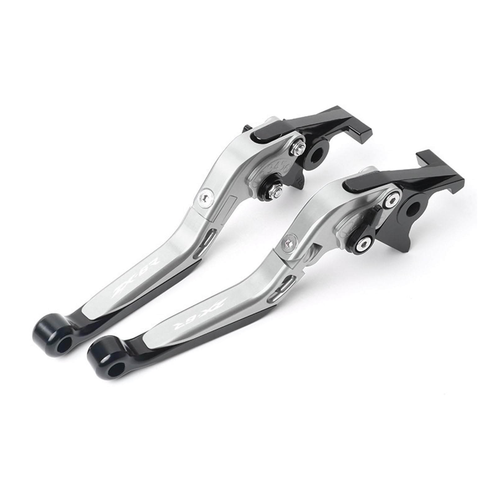 Wkdyriwo Silver Motorcycle Folding Adjustable Brake Clutch Levers Handlebar For Ka&Wasaki Zx6r Zx-6R 2019-2023 Brake Clutch Lever Motorcycle Brake Clutch Levers