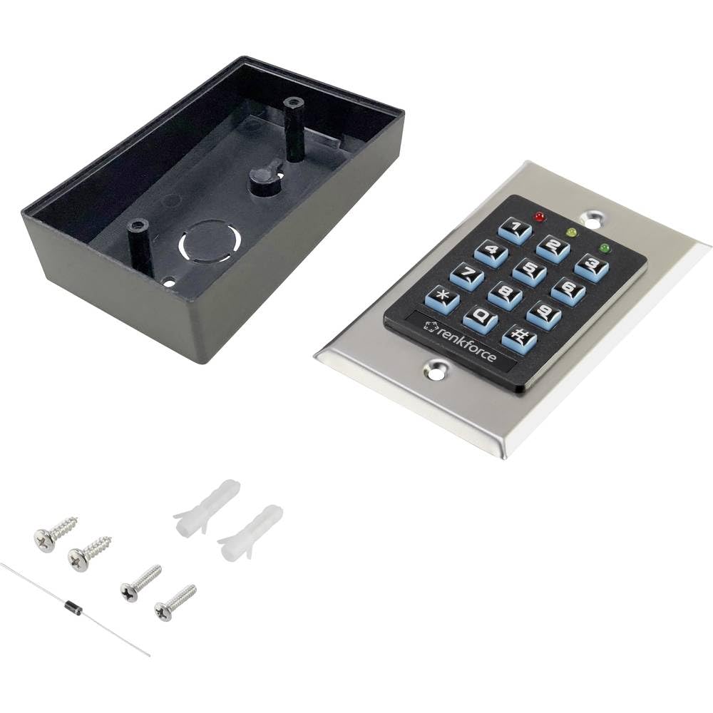 Renkforce 1582597 Codeschloss Aufputz mit beleuchteter Tastatur