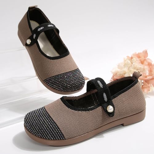 Women's Mary Jane Shoes Ballet with Buckle Strap Soft Work Dress Ballerina Walking Shoes Non Slip Casual Shoes2