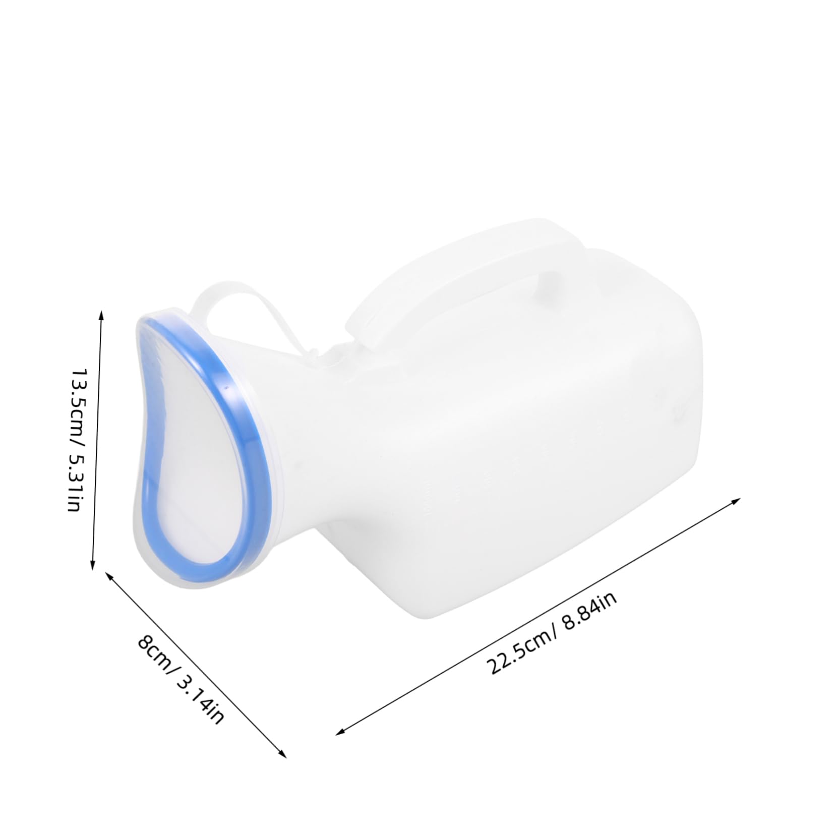 Sosoport Thickened Plastic Portable Urinal Female Urinal for Car Outdoor Hospital and Travel Reusable Pee Pot