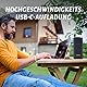 Yard Force tragbare Powerbank mit 74.4 Wh, 20 Ah Batteriespeicher, ideales Ladegerät für Reisen, zum Laden von Smartphones, Laptops etc, LX PB74