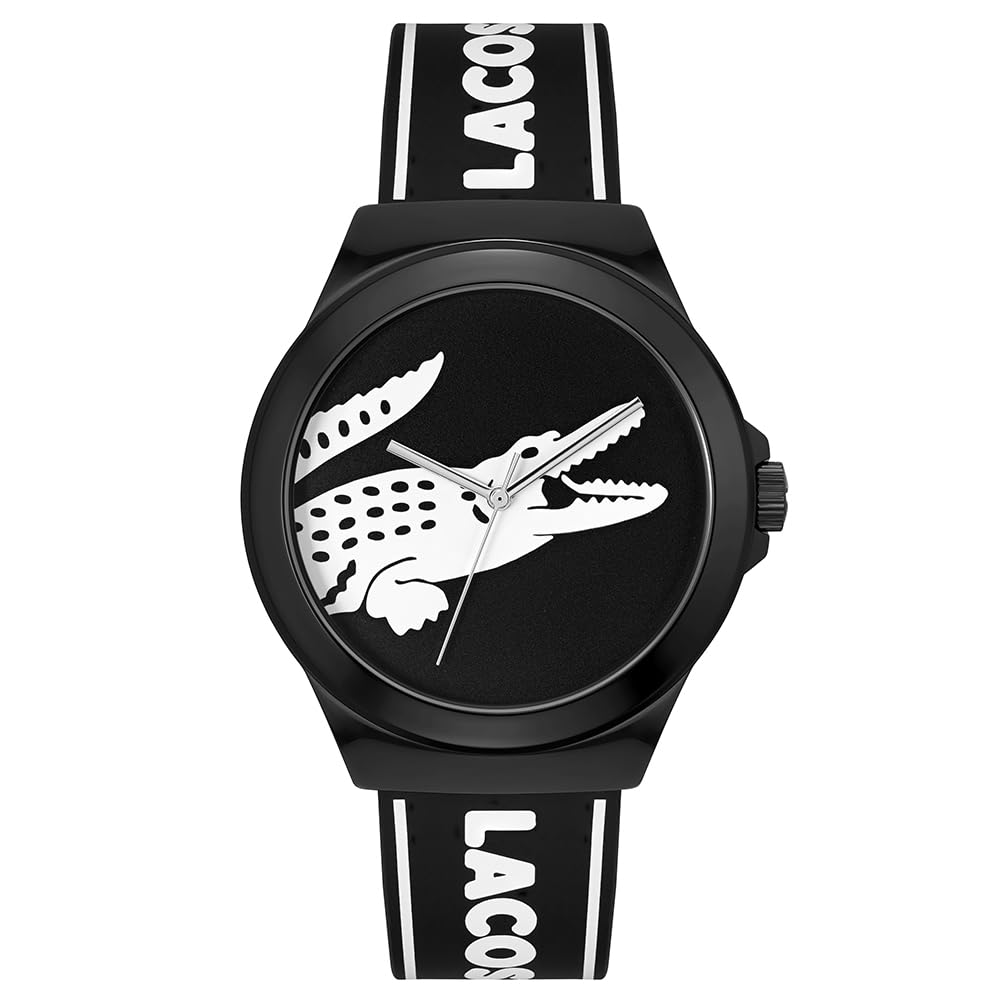Montre Analogique Lacoste NEOCROC pour Homme - Bracelet Silicone Noir