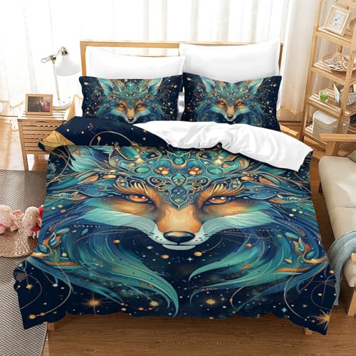 Parure de lit 3D Fox microfibre : la solution anti-plis pour lit d'ado