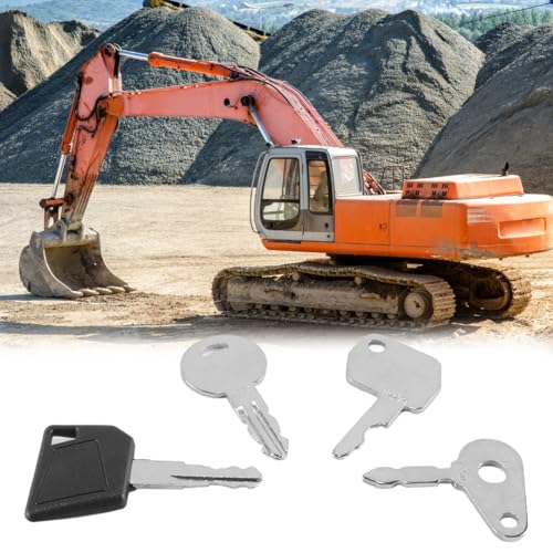 ACOLY 4-teiliges Master Plant-Schlüsselset für schwere Baumaschinen, T250 92274 14607 1051, Ersatz für Thwaites-Muldenkipperschlüssel, Lucas T250, JCB/Bomag-Bagger