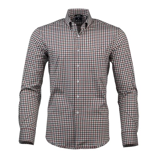 SAMERM Mens Button Down Shirts 4-Way Stretch Wrinkle Free