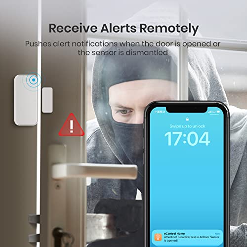 Broadlink Ble Smart Sensor Kit - Radar Motion Sensor, Door Sensor, Temperature And Humidity Sensor For Remote Monitoring And Smart Home Automation, Compatible With Alexa, Hub Included #TOP3