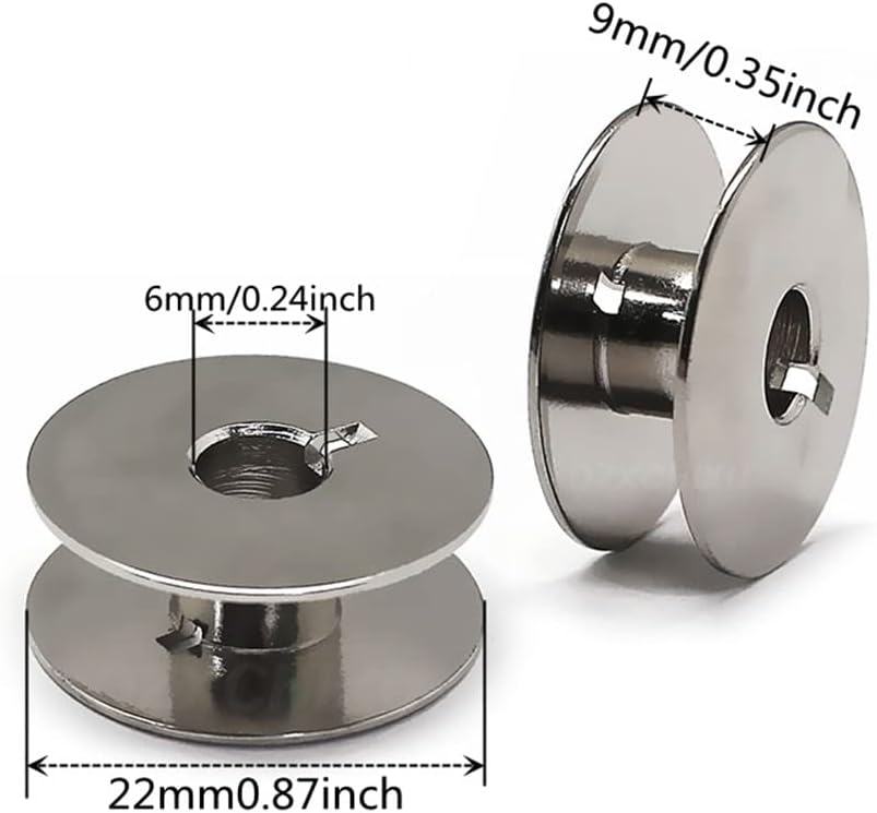 YEQIN 2Pcs Bobbin Case #9076 and 20Pcs Bobbins #9033 Compatible with PFAFF 138 234 238 331 333 335 437 438 439 460 463 480 Sewing Machine.