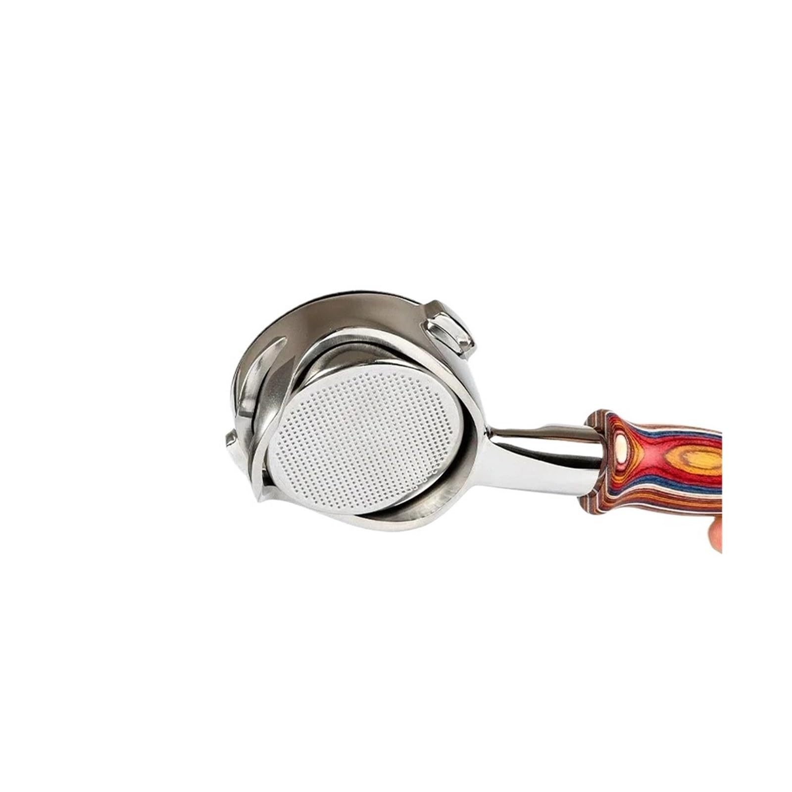Filtro de mango de café de acero inoxidable, 58MM, 2 orejas, compatible con Gaggia, herramienta de portafiltro hueco sin fondo for cafetera | 58mm-Gaggia-D