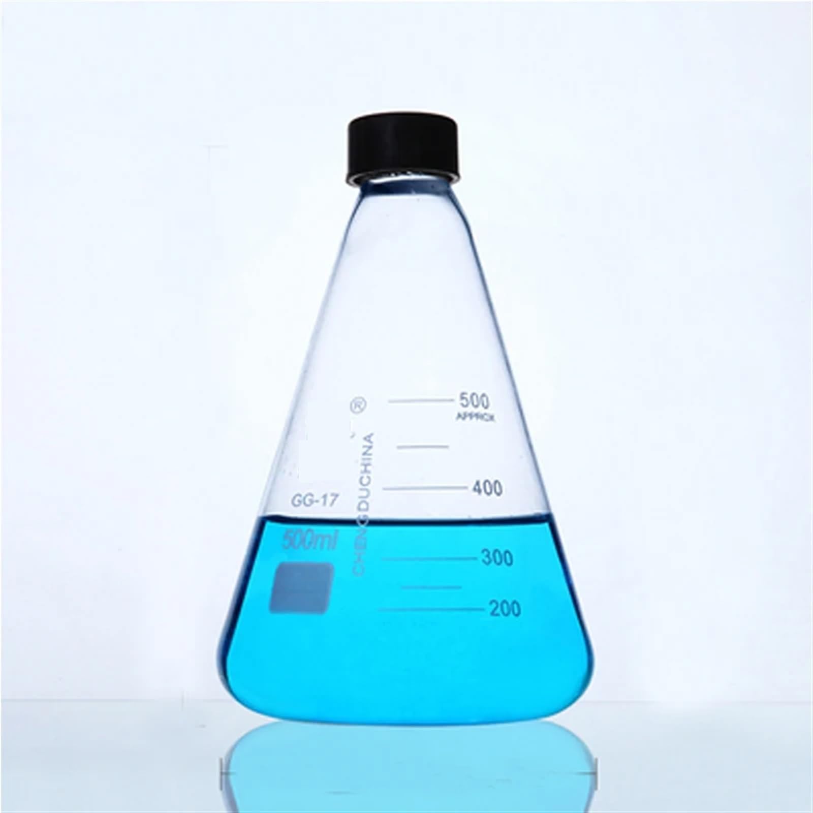 3 pz/set Boccetta di Vetro Conico Con Tappo A Vite Spessa Triangolo di Vetro Borosilicato Erlenmeyer Flask Attrezzature Da Laboratorio