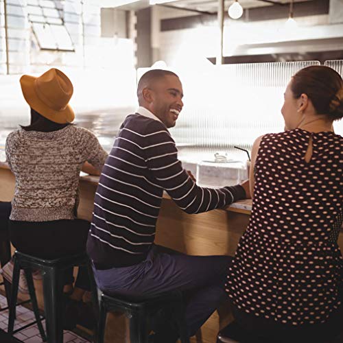 Fdw Bar Stools Counter Stool Barstools Set Of 2 Industrial Metal Bar Stools Patio Furniture Modern Backless 24” Stackable Metal Indoor/Outdoor Bar Stools Kitchen Counter Stools Chairs #TOP3