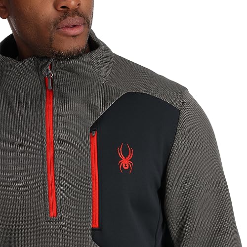 Image of Spyder mens Bandit 1 /2 Zip Fleece Ski Mid Layer Sweater Jacket