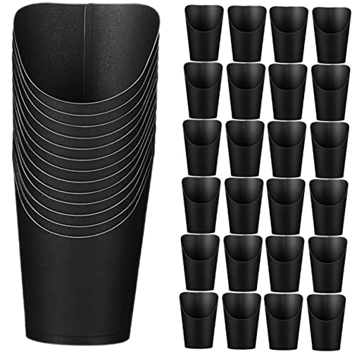 OFFSCH Unique Design Slanted Ice Cream Box 50pcs French Fries Cups Party Candy Snack Holder Lightweight Easy to Carry Paper Snack Boxes
