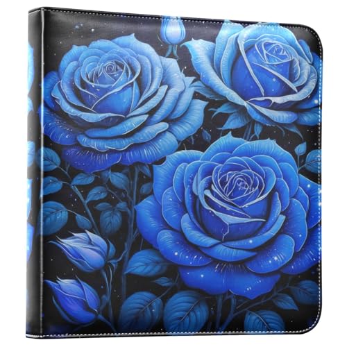 Álbum de fotos adhesivo para scrapbook DIY FLildon en piel PU azul real con 40 páginas, tamaño 11.8 x 11.2 pulgadas miniatura 1