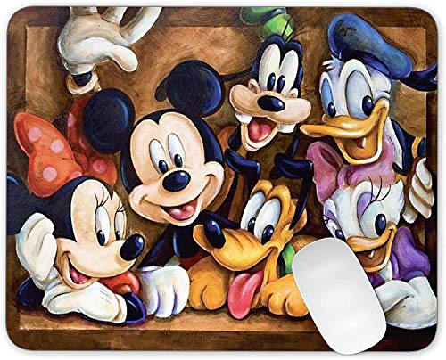 Mouse Pad Mickey and Minnie Mouse Donald Duck and Goofy Mouse Pad Office Mouse Pad Gaming Mouse Pad Mat Mouse Pad Funny Gift Mouse Pad
