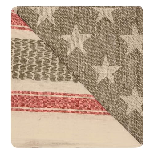 Image of Mato & Hash Stars And Stripes Military Shemagh Tactical 100% Cotton Scarf Head Wrap