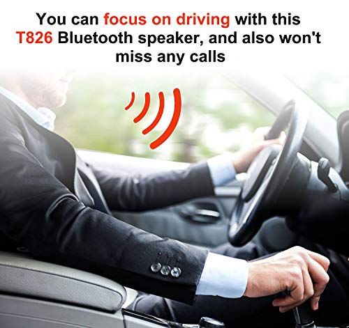 Netvip Bluetooth Handsfree Speakerphone For Cell Phone, Wireless Car Kit Music Player Adapter With Back-Clip Portable Bluetooth Speaker For Home/Sport/Outdoor thumb #2