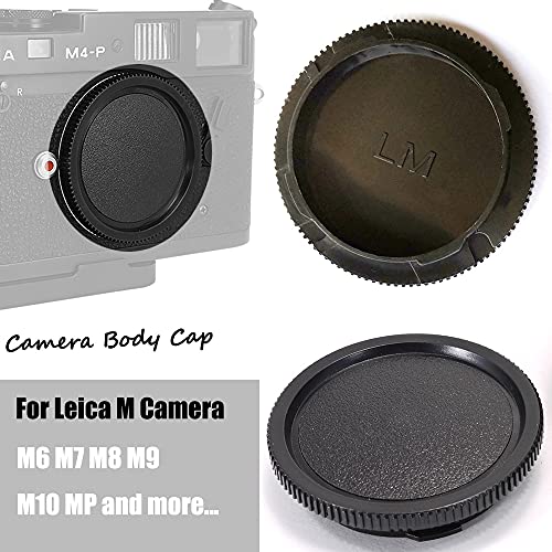 Rear Lens Cap and Front Body Cap for Leica M8 M9 M10 Camera W/M LM Mount Lens (2 Sets),Fire Rock Camera Accessories Lens Cap for M10 - Image 2