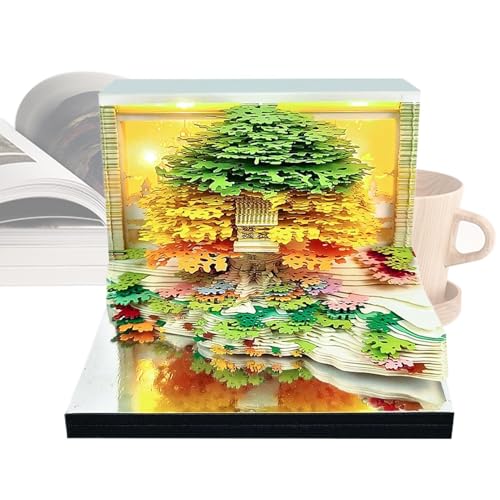 Bloc-notes 3D calendrier 2026 idée cadeau originale de Noël pour enseignants