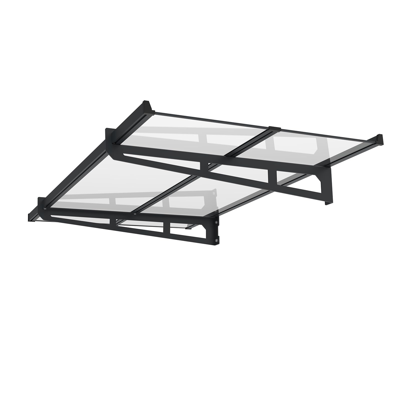 Schartec Aluminium-Vordach P1400 Aluminium-Vordach als Eingangsvordach, Haustürvordach, Eingangsüberdachung, Hauseingangsdach mit edlem Design